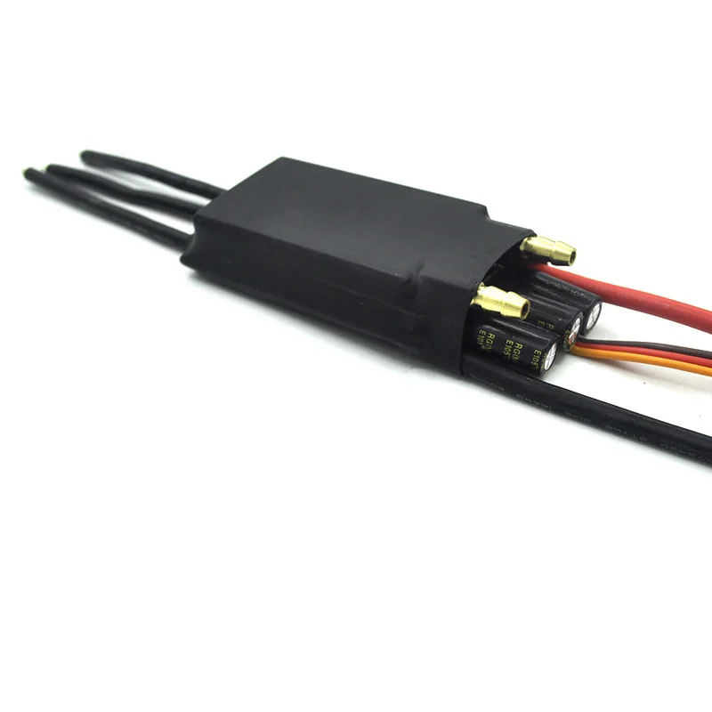 Variateur ESC étanche pour bateau RC 80A avec combo, boîtier noir et logo