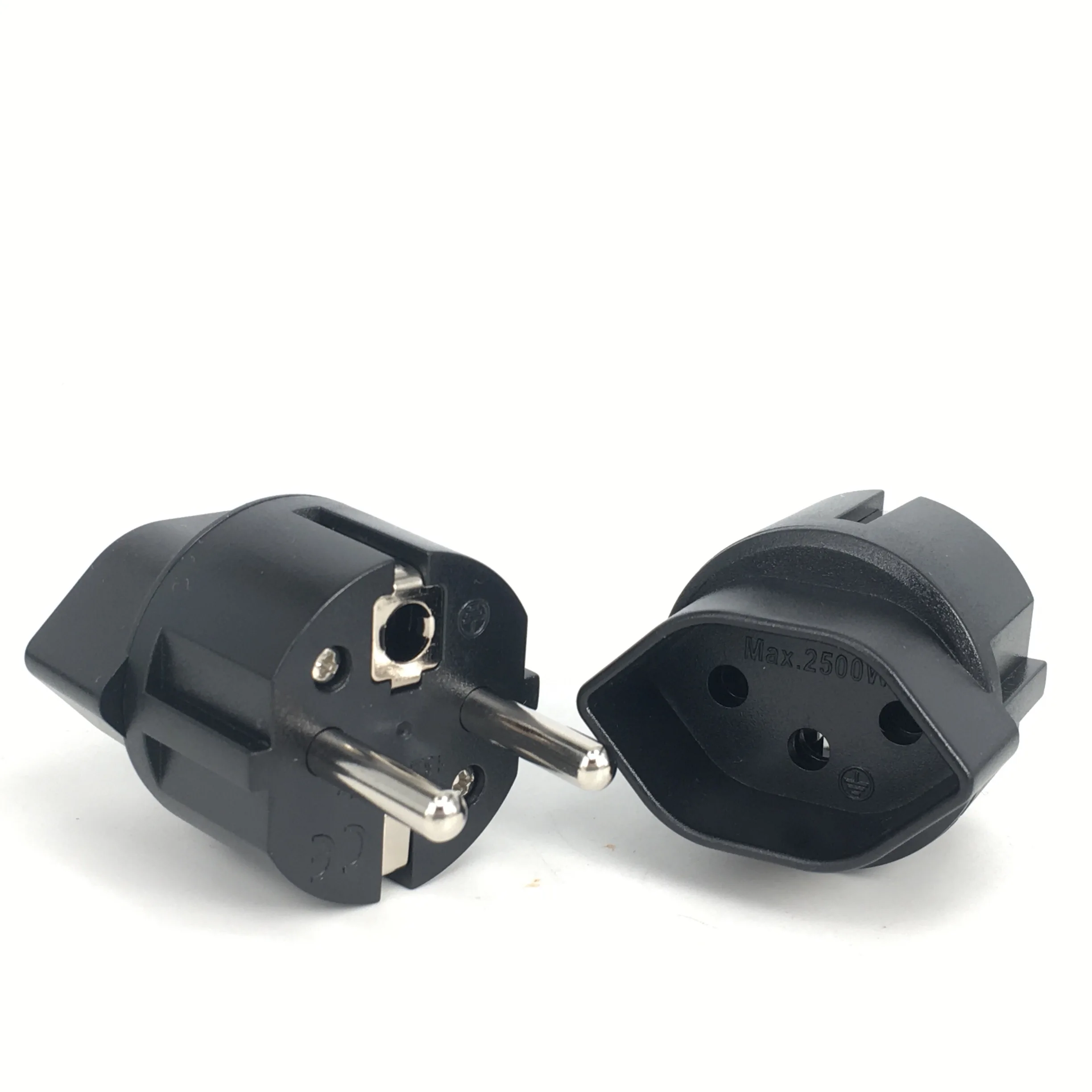 Universal European Travel Plug Adapter, Compact 10A 250V Converter