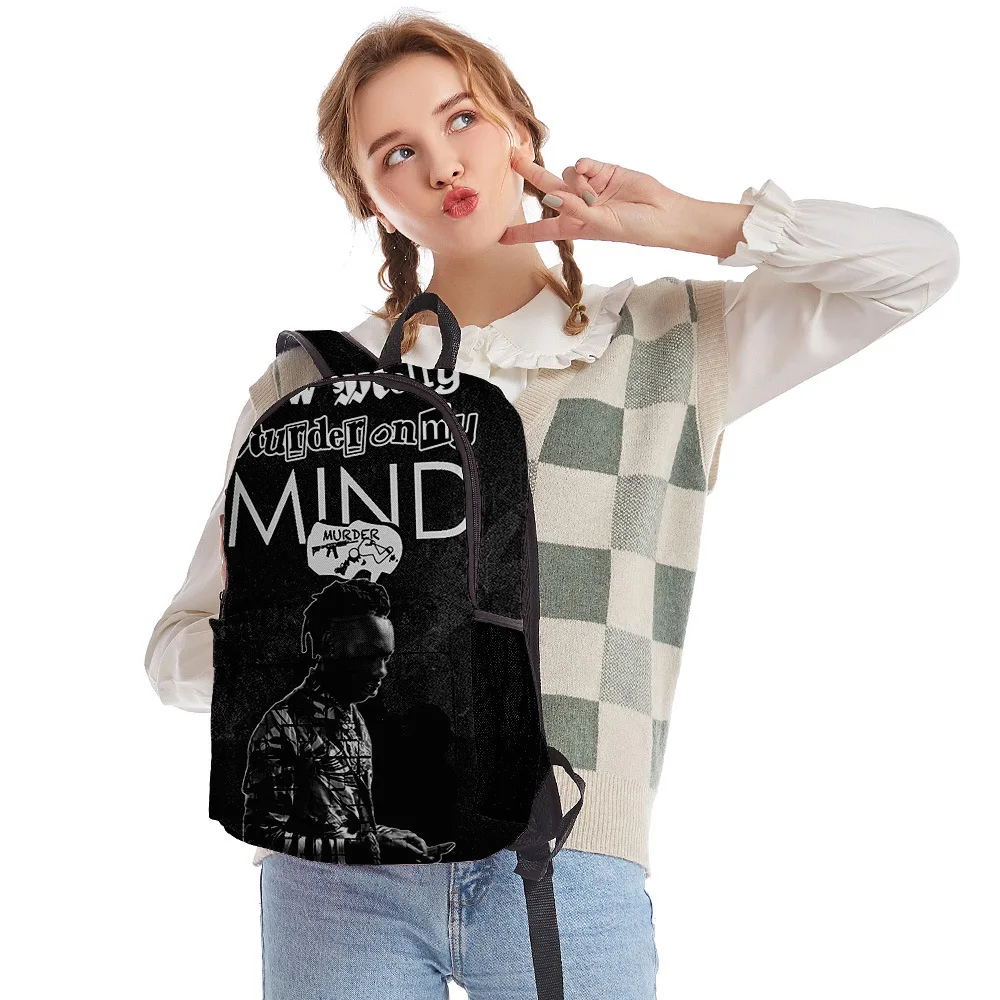 Classic Popular YNW Melly pupil Bookbag Notebook Backpacks 3D Print Oxford Waterproof Boys/Girls Casual Travel Backpacks