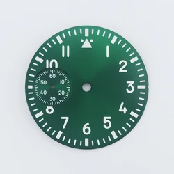 Pilot Style Luminous 37mm Dial Watch Accessory (Green)