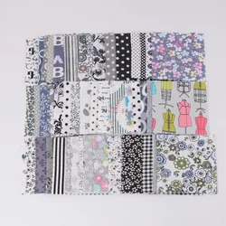 50 Piece Set of 10x10cm Square Cotton Fabric for Patchwork Quilting and DIY Crafts (Style 8)