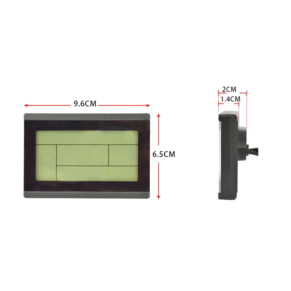 LCD-Display, 24V 36V 48V E Bike Display Meter Bedieningspaneel met 5