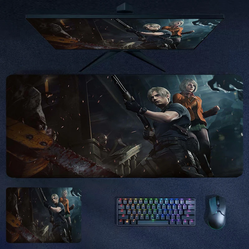 

Leon S. Kennedy Mouse Pad R-Resident Evil 4 Ada Wong Desk Mat Xxl Computer Desks Mousepad Gamer Keyboard Pc Cabinet Game Deskpad
