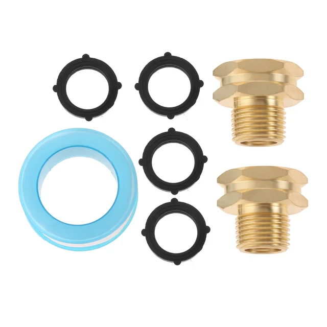 2Kits Szilárd Sárgaréz Kerti Tömlőszerelvények Csatlakozók 3/4 "Ght Nőstény 1/2" Npt Férfi Nagy Teherbírású Adapter Csaptelep Vezető Csatlakozója - Image 6