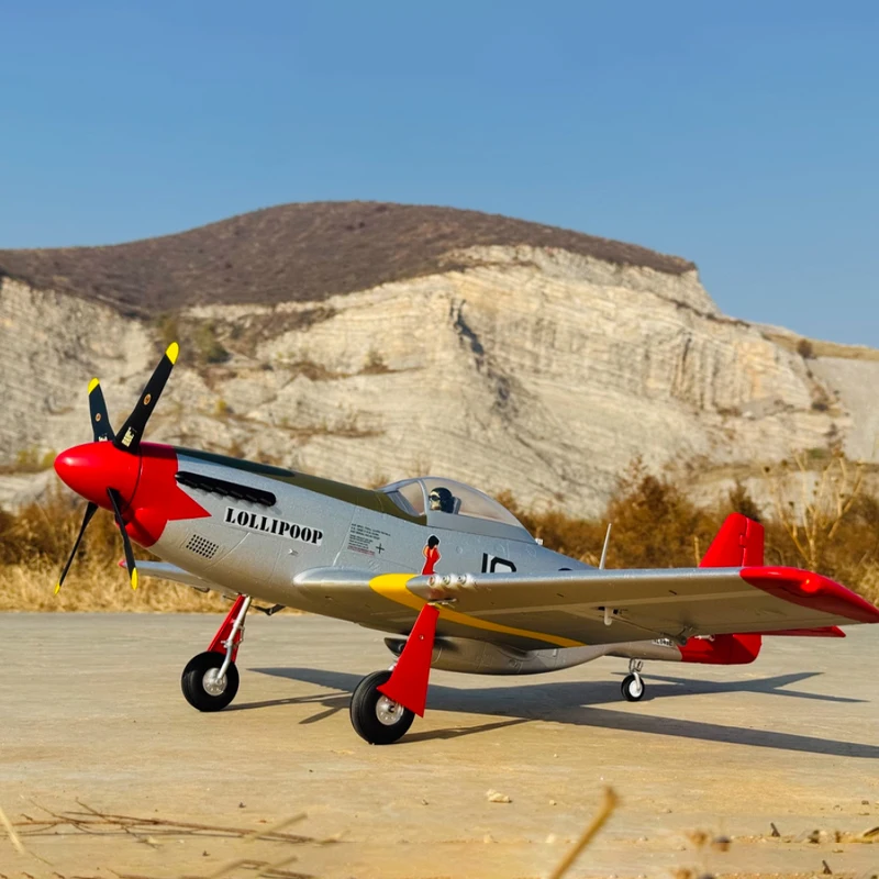 블루 애로우 850mm P51 머스탱 원격 조종 전기 제2차 세계 대전 초보자용 항공기 고정익 RC 장난감 PNP/RTF 버전