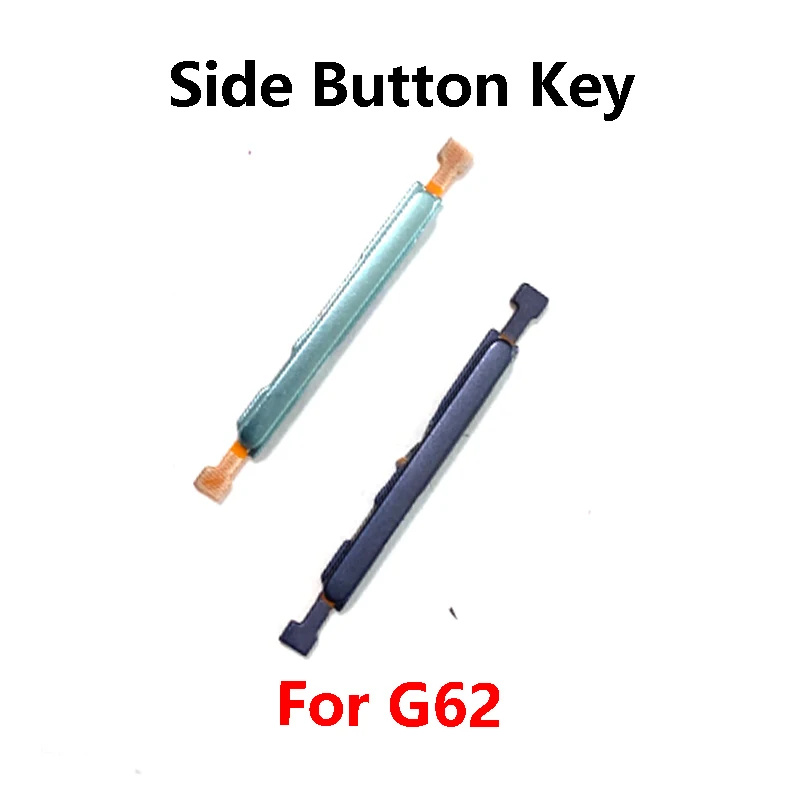 모토로라 모토 G62용 측면 볼륨 버튼 전원 켜기/끄기 버튼 키