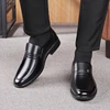 LAORENTOU genuine leather breathable casual leather shoes for men's middle aged soft sole anti slip business shoes 87002 6