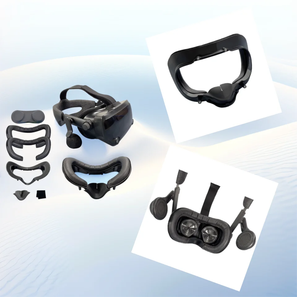 Kit Bouclier Facial Large Magnétique Pour Valve Index - 3 Pièces, Coussin Nasal Bloquant La Lumière, Vue élargie