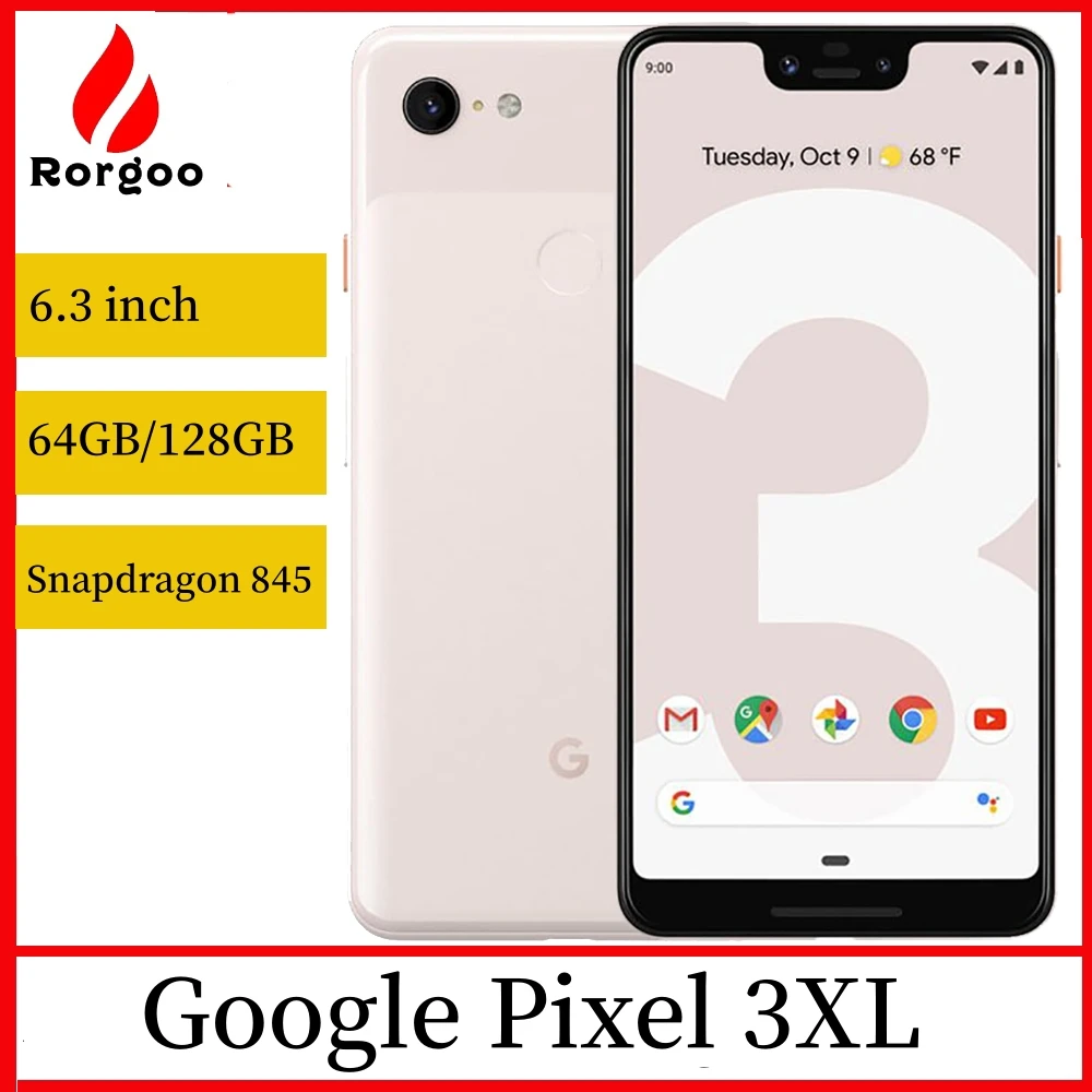 Google Pixel 3 XL 3XL Octa Core Original Mobile Phone 6.3