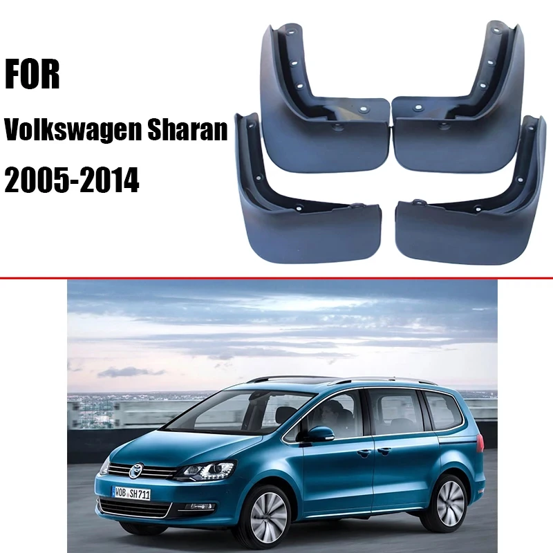 Garde-boue avant et arrière pour Volkswagen, garde-boue VW Sharan, accessoires de style automatique, 4 pièces