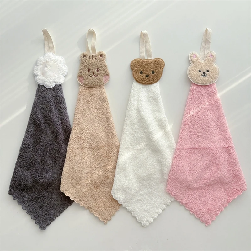 

Wiping Towel Bear Handkerchief Strong Absorbents Wipes Face Towel for Kitchen Bathroom Baby Adults Soft Washcloths
