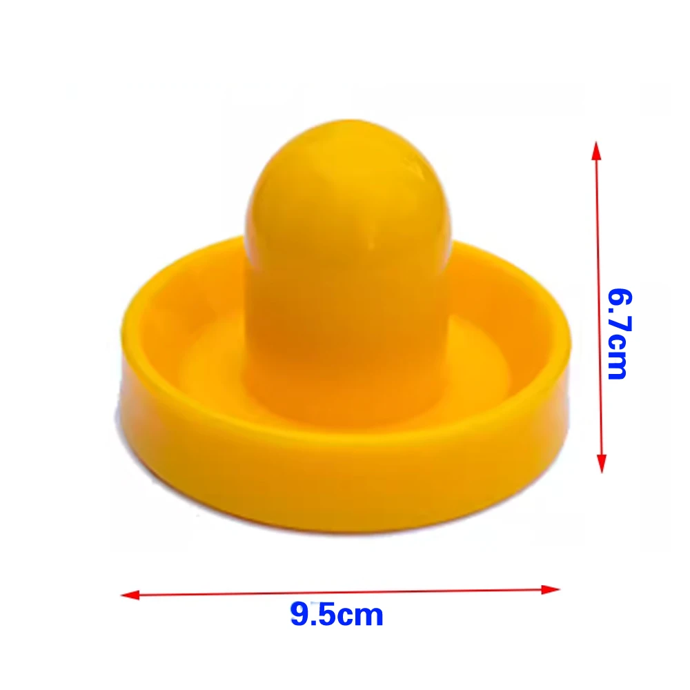Air Hockey Pushers and Pucks Set with Velvet Pads - Premium ABS Plastic