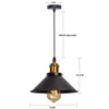 Vintage LED Iron Lampshade Retro Chandeliers Russia Pendant Lights for Loft Kitchen Dining Bedroom Home Lighting Hanging Lamp 6
