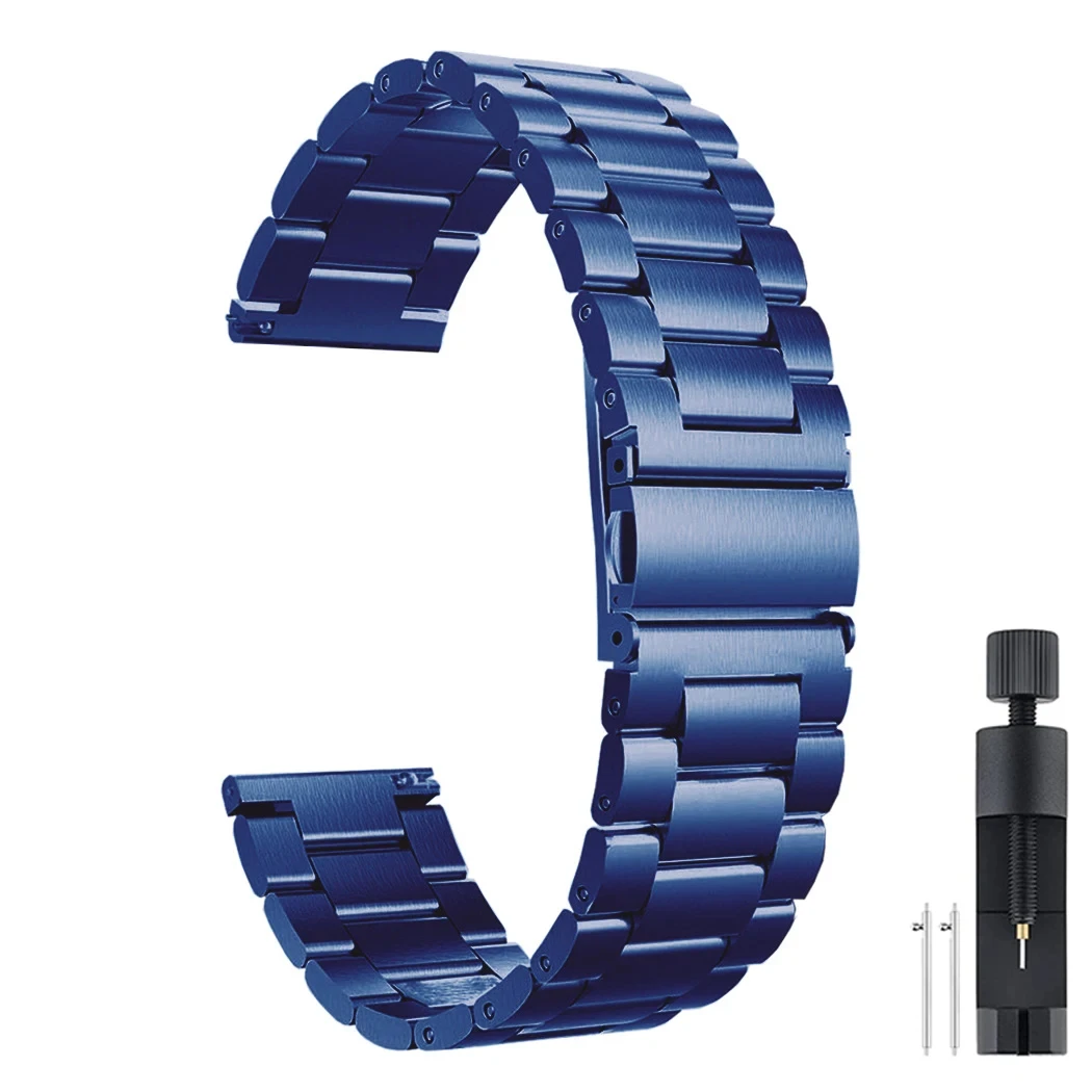 Premium Stainless Steel 20mm Metal Watch Strap