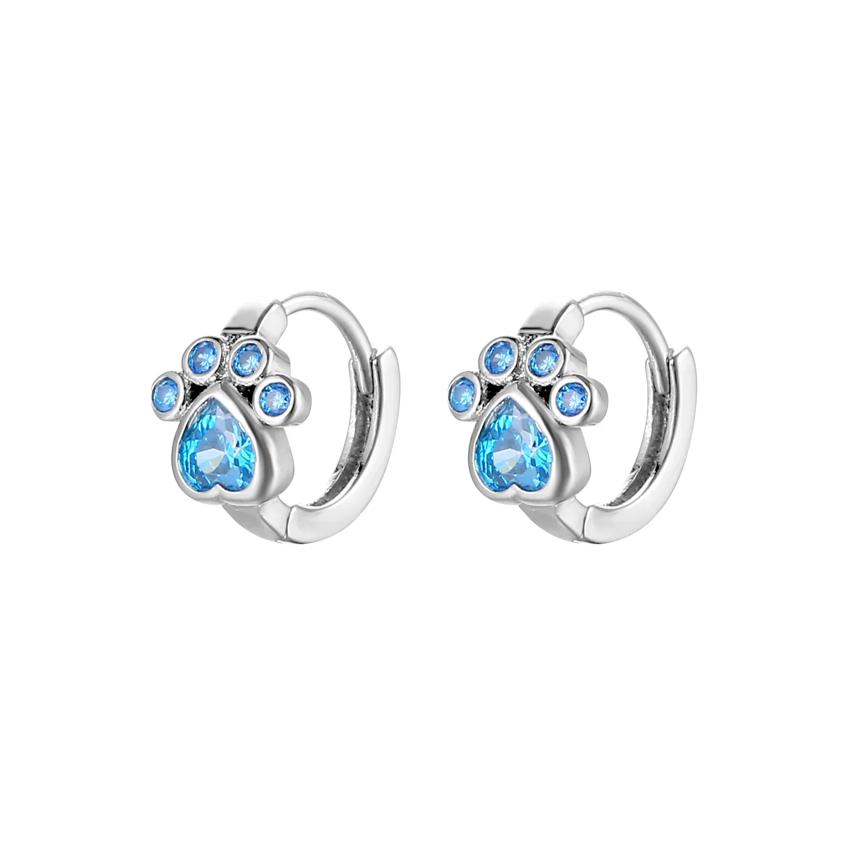 925 Sterling Silver Butterfly Cat Kitty Unicorn Flower Dog Paw Hoop Earring Girl Women Child Baby Daughter Wife Birthday Brincos 5