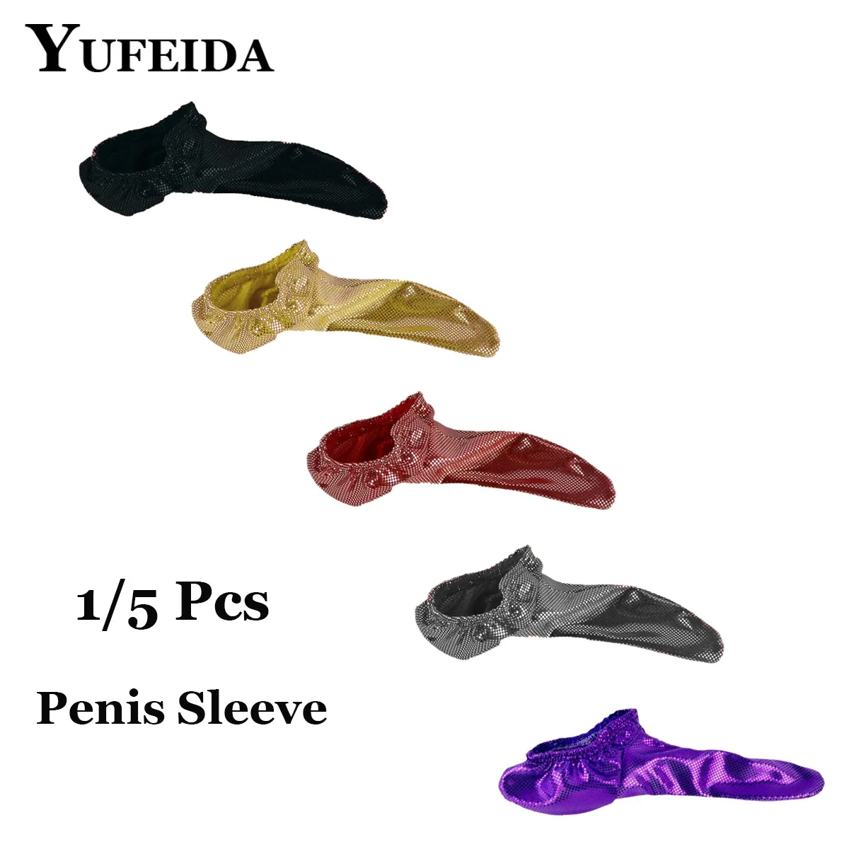 YUFEIDA Penis Sleeve Men Penis Sheath Cover Lingerie Male Bikini Underwear No Back Erotic Penis Bag Tanga Bulge Pouch Underpant