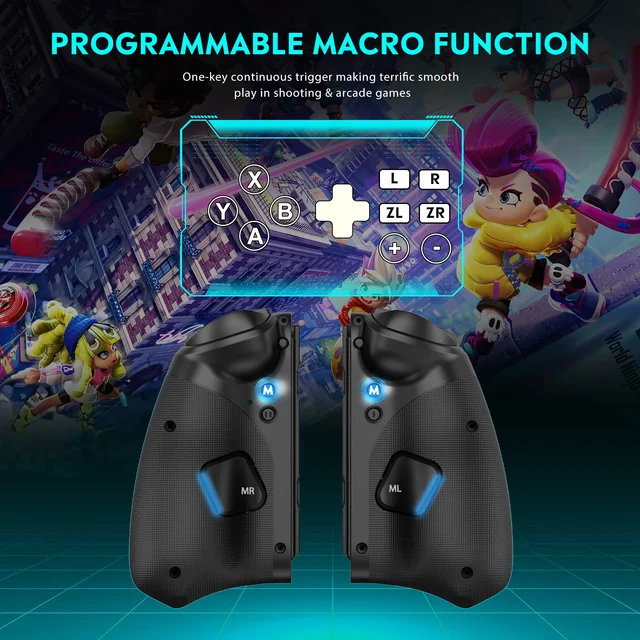 Alternative view of QRD Stellar T5 Wireless Joy-pad For Switch/Switch 2 Joy-Con Controller Left Right Bluetooth-Compatible Gamepad