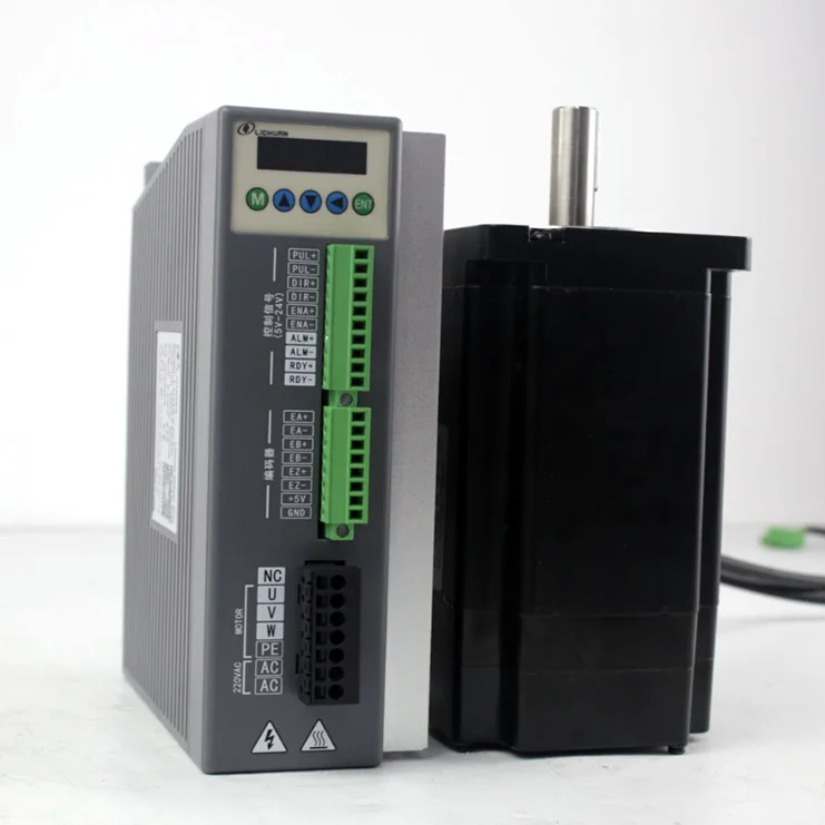 리추안 모터 스테퍼 키트 LCDA2263C+LC130H3256 35N.m 6.9A AC150V-250V 3상 네마 51 클로즈드 루프 스테퍼 모터 키트 CNC 기계