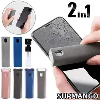 Q2 Microfiber Screen Cleaner Spray Bottle Set Mobile Phone Ipad Computer Microfiber Cloth Wipe Iphone Cleaning Glasses Wipes 1