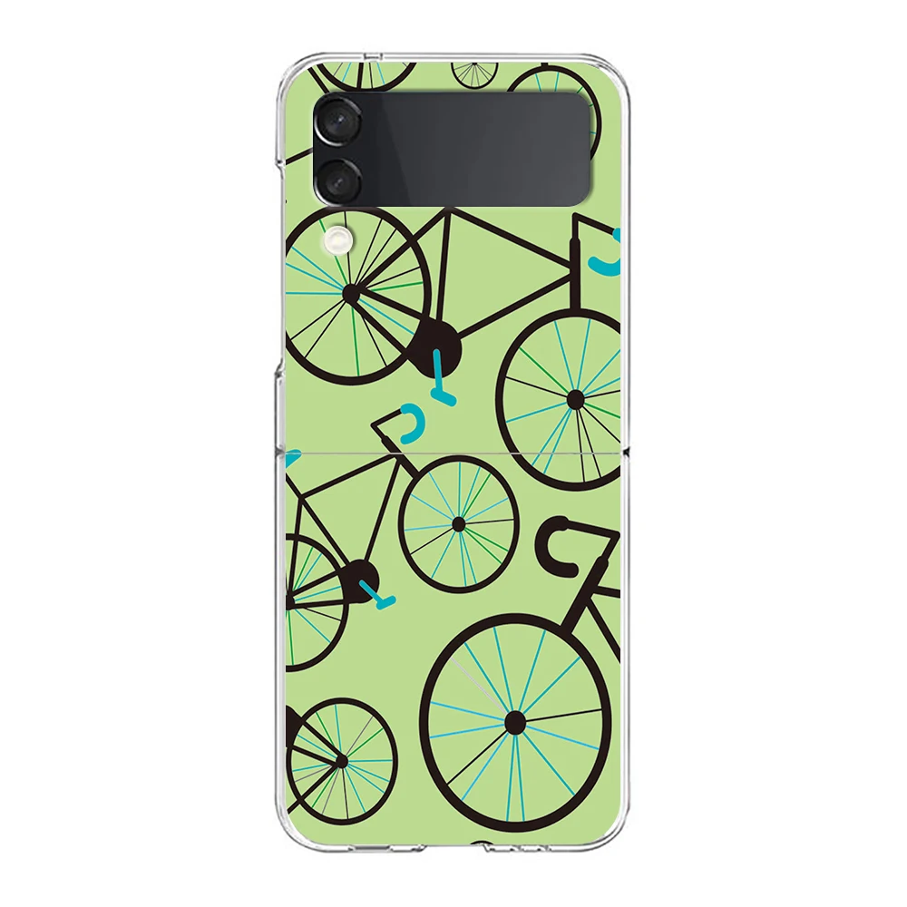 Rugged Mountain Bike Art Hard Folding Phone Case