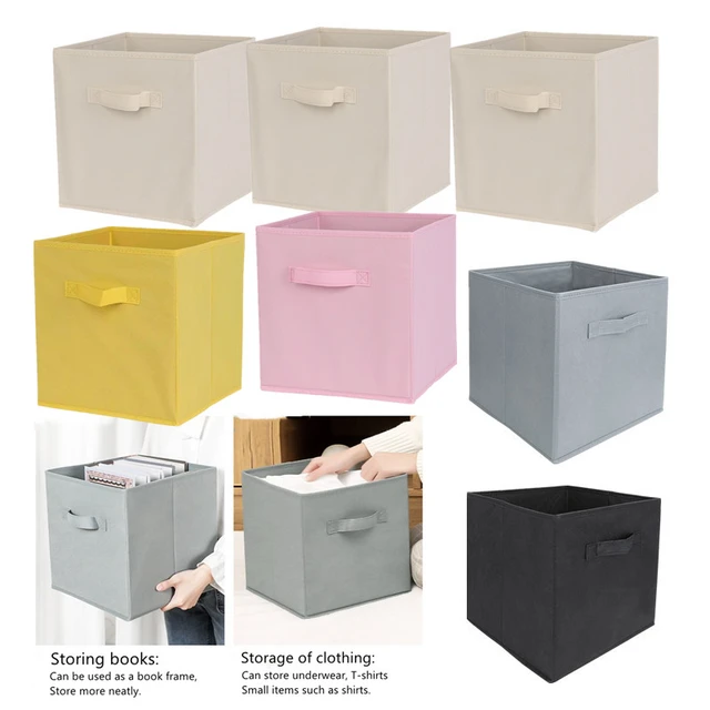 Cube torage Bins drawer organization,Home Supplies Clothing Underwear  Storage box,Foldable Closet Shelf Organization Boxes