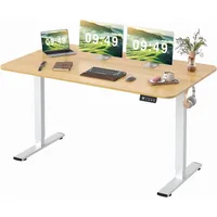 Electric Height Adjustable Standing Desk Large 55 x 24 Inches Sit Stand up Desk Home Office Computer, Computers Desks 2