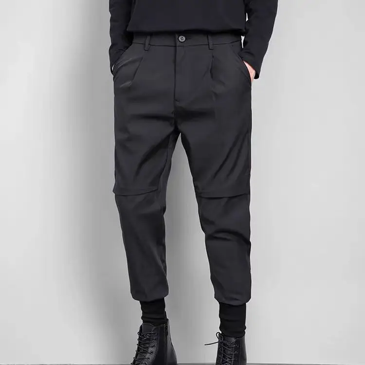 

Men Summer Thin Loose Trendy Casual Pants Sporty Pants Trendy Nine-point Slim Fit Design Suitable Teenagers Trousers A91