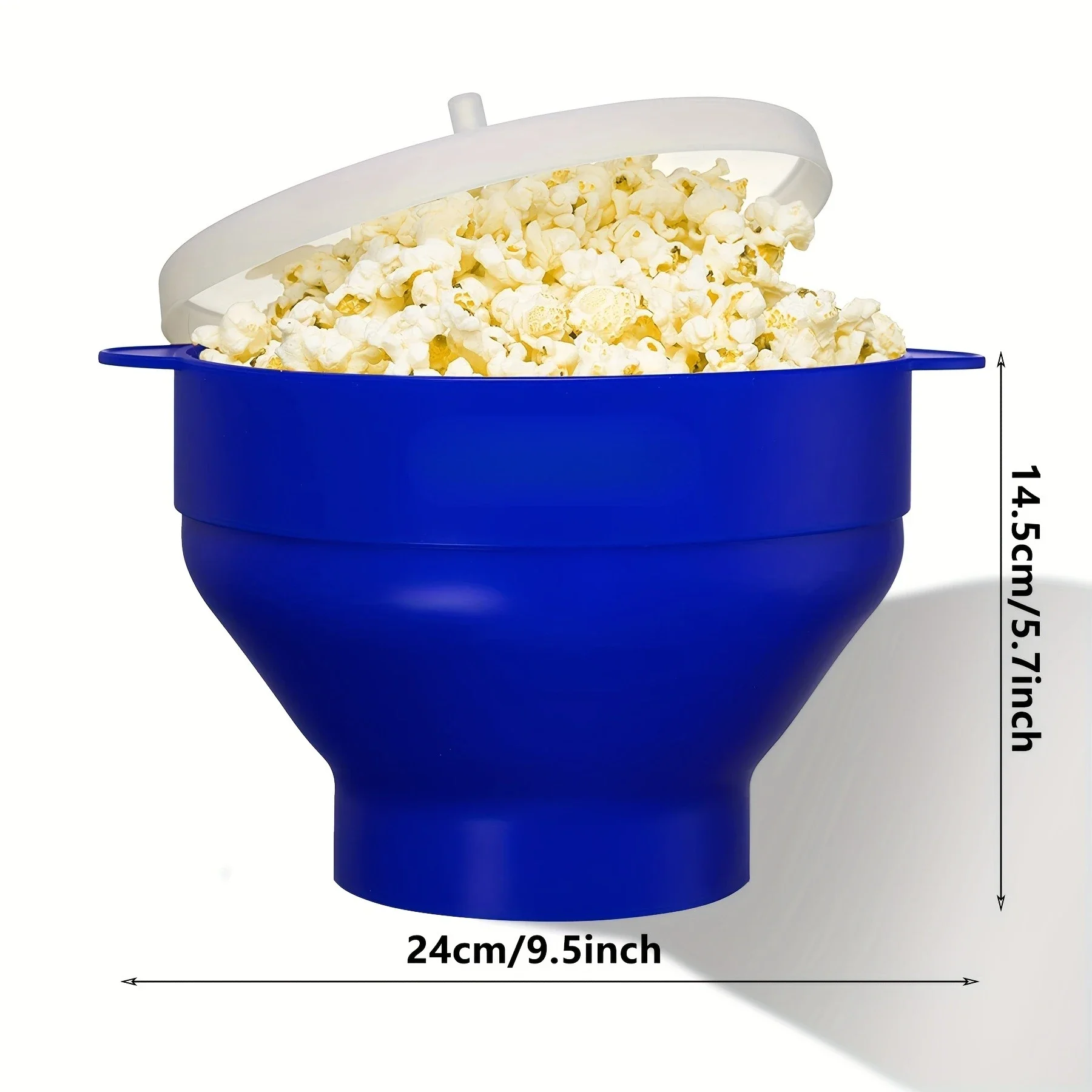 Foldable Silicone Microwave Popcorn Maker - Large Capacity, BPA-Free & Dishwasher Safe