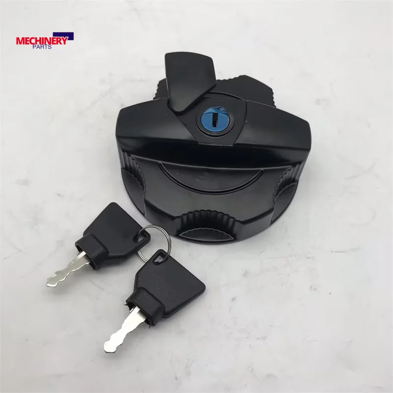 For JCB Excavator Fuel Diesel Tank Cap Cover With 2 Key 331-31152 3313352 3CX JS130 JS160 JS220 JS460