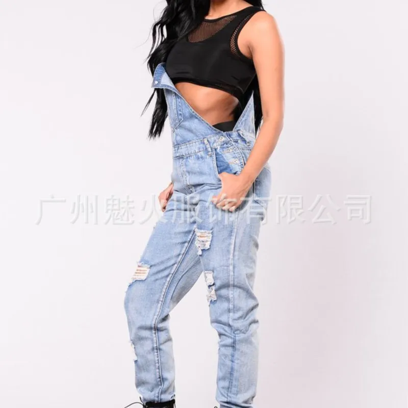 SUSOLA 트렌드 여성용 데님 점프수트, 용수철 트렌드, 느슨한 청바지 롬퍼, 여성 캐주얼 전체 플레이수트, 포켓 9588