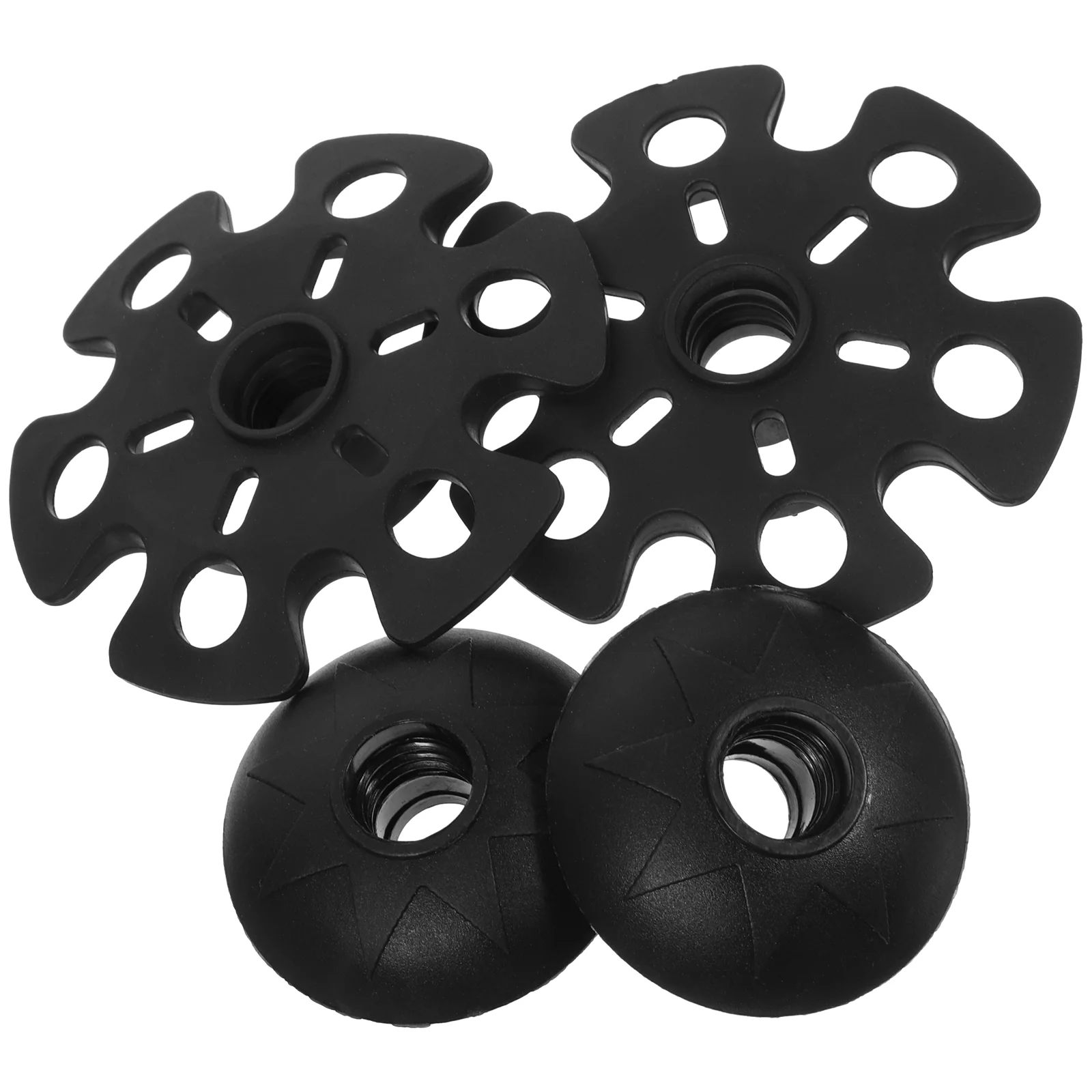 

4 Pcs Alpenstock Mud Tray Hiking Accessories Crutch End Mats Walking Stick Supplies Pole Tip Replacement Protector