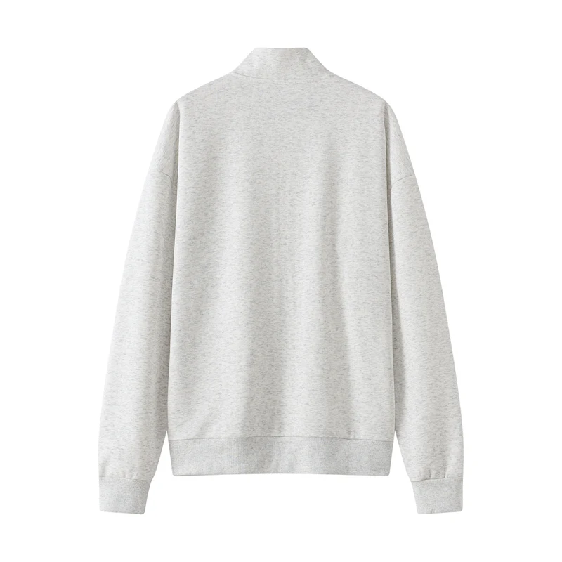 가을 스포츠 스웨트셔츠 남성용 야외 통기성 스탠드 칼라 러닝 스웨트셔츠 여성용 솔리드 가디건 조깅 피트니스 스포츠웨어