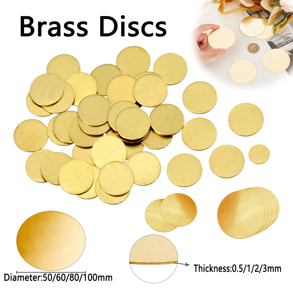 1pcsRoundbrassdiscDia50/60/80/100mmThickness0.5/1/2/3mmBrassGasketRoundPlateBoardMetalDIY-AliExpress1420