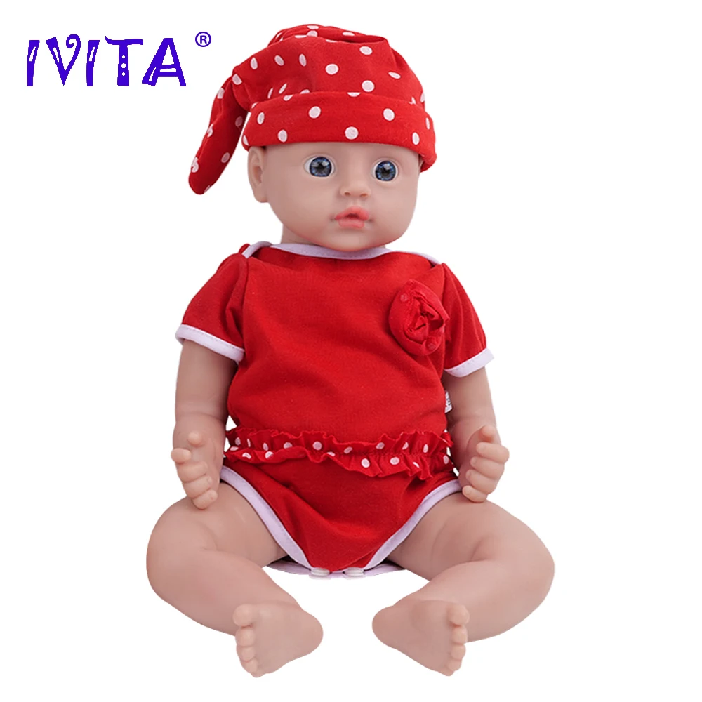

IVITA WG1562 16.53inch 2.74kg 100% Full Body Silicone Reborn Baby Doll Realistic Girl Unpainted Dolls DIY Blank Children Toys
