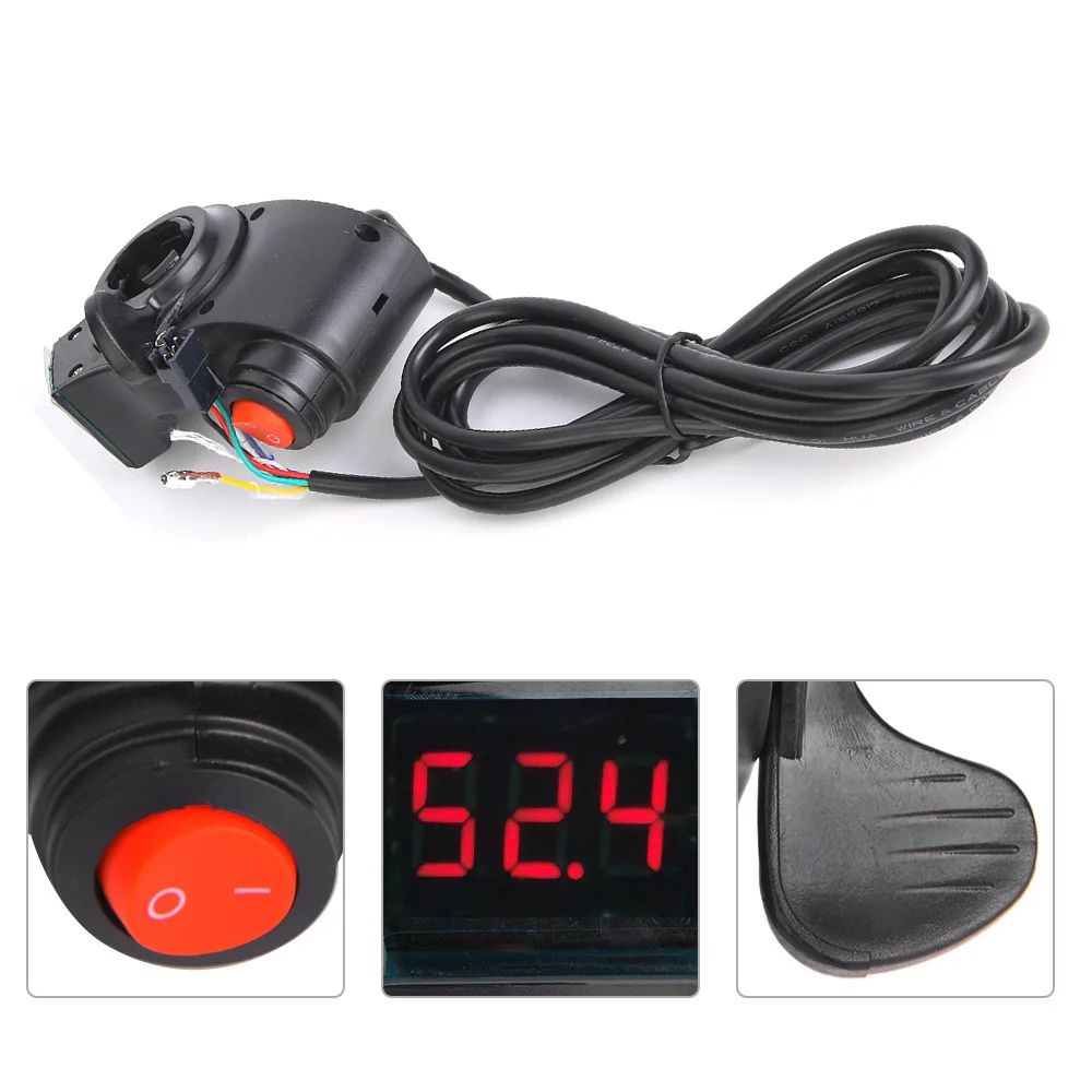 E-Bike Thumb Throttle LCD Display Digital Battery Voltage Power Switch Electric Vehicle Finger DC0.8V-4.2V For S Series E-Bike electric bike throttle,electric bike parts,electric bike display,electric bike switch