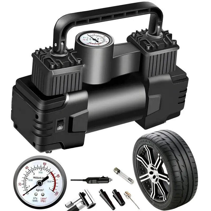 

Air Pump For Car Tires Portable Air Compressor Tire Inflator Truck Tire Inflator Auto Tire Pump For Car Tires Bikes Balloons