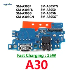 Universal USB Charging Board with Dock Connector and Microphone Flex Cable (A30)