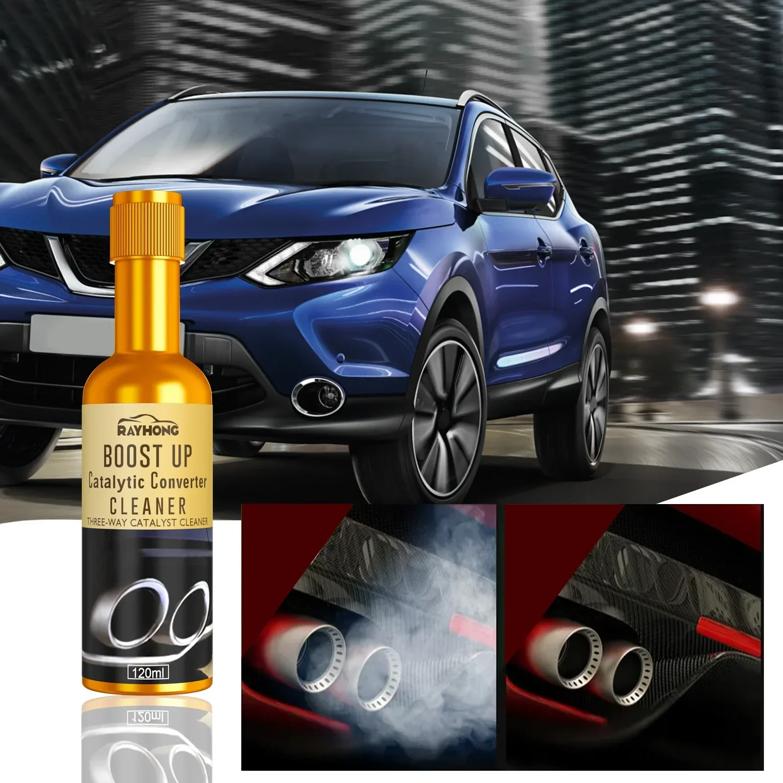 3pcs 120ml Promotion Car Catalytic Converter Cleaners Catalysts Automobile Cleaner Engine Accelerators CSV Easy To Clean
