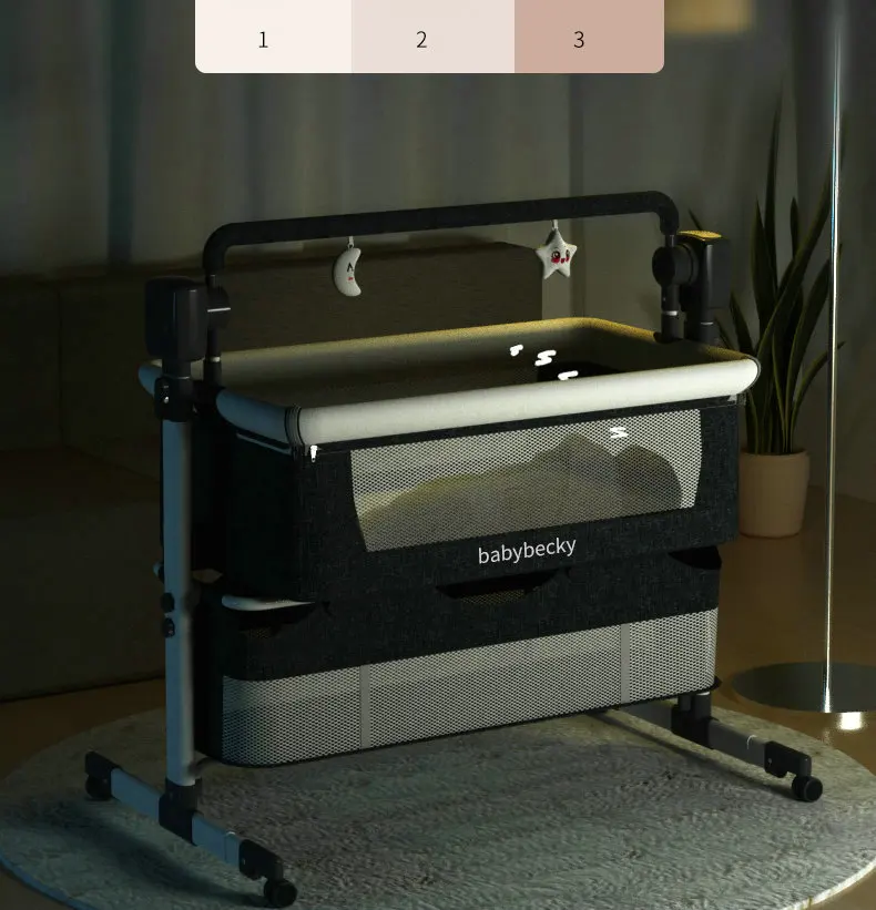 Newborn Electric Cradle Rocking Chair, 3 Timer 5 Swing Modes