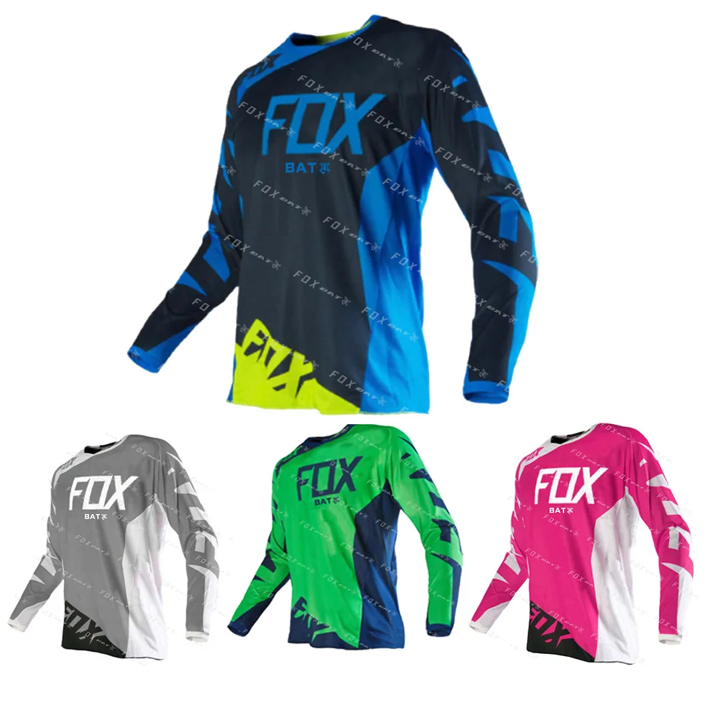 

Men's Downhill Sportswear Cross Country Skiwear Mountain Bike Racing Jersey BAT FOX Motorcycle Motocross Racer Quick Dry T-Shir