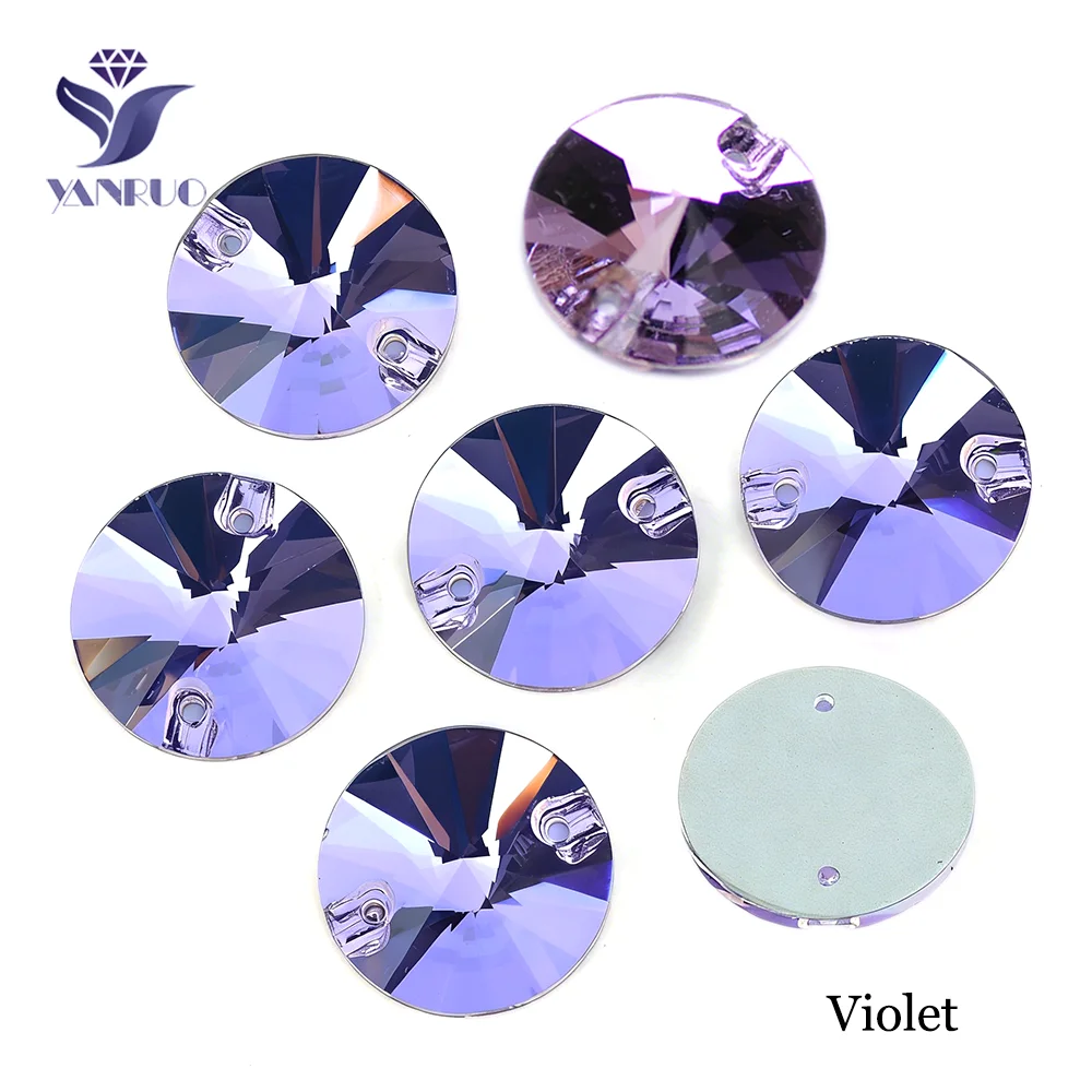 Premium Round Sew-On Rhinestones – Flat Back Glass Stones