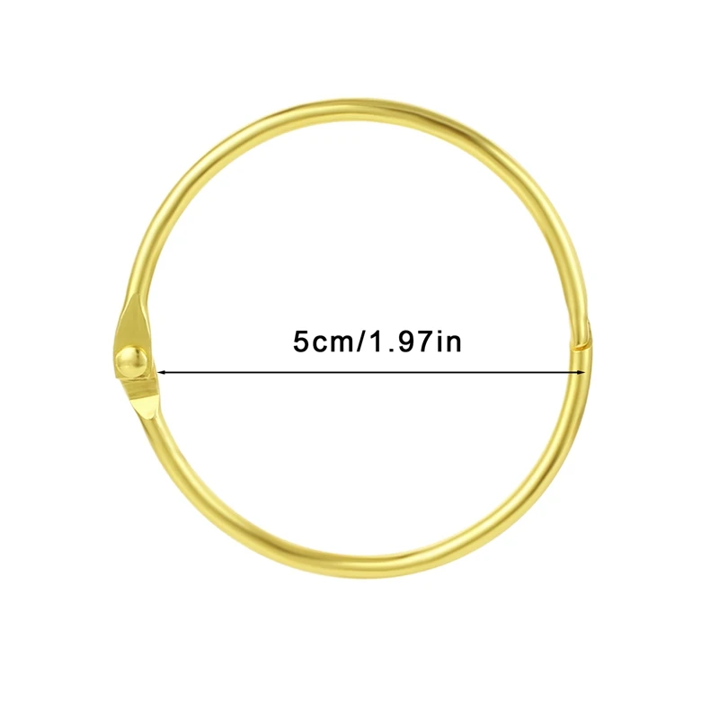 12 pieces Curtain O-Rings Multifunctional Purpose Decorative Metal Shower Curtain Rings Rustproof Iron Bath Drape Loop Smooth