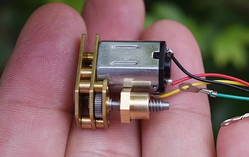 미니어처 리니어 모터 N20 기어드 모터, 드라이버 너트 포함 DC3.7V 지문 잠금 장치