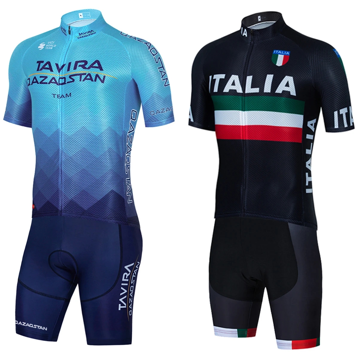 ASTANA QZAQSTAN TEAM 2024仕様ジャージ Blue Cycling Jersey 2024 QAZAQSTAN Team ASTANA Bike Maillot