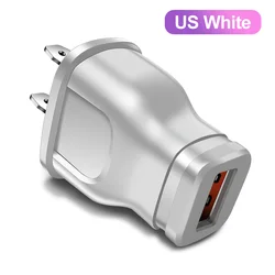 Compact 5W USB Wall Charger 1A Power Adapter - US Plug White