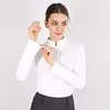 MXLLINA White Horse Riding T-Shirts Woman Clothes Racing Show Blouse Sports Long Sleeve Top Lady Competition Equestrian Shirt 1