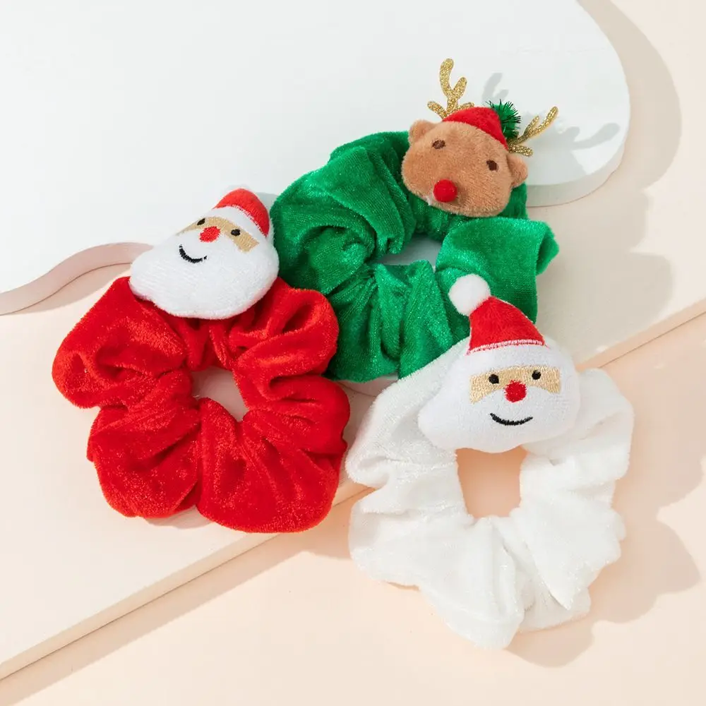 

Women Girls Hair Accessories Christmas Elastic Hair Bands Ponytail Holders Hair Scrunchies