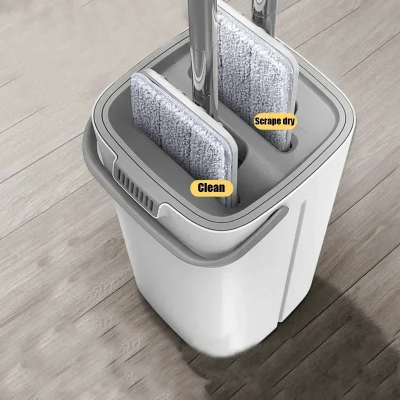 

Mop 360° Rotatable Adjustable Microfiber Cleaning Cleaning with Bucket Floor Stainless Steel House Accessories Cleaning Tools