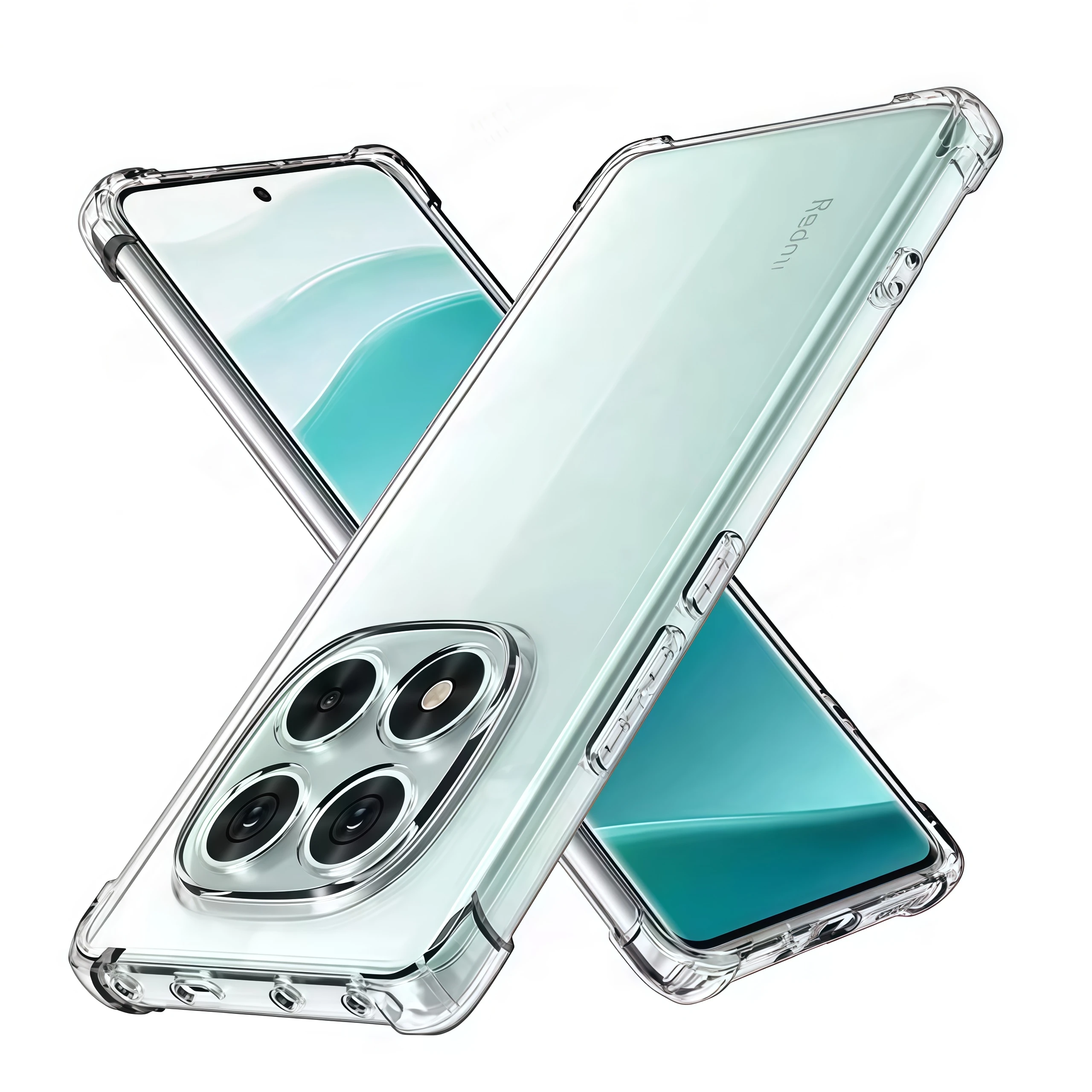 ivoler Coque pour Xiaomi 12 Pro, Ultra Transparent Étui de Protection en Silicone Antichoc avec Coins Renforcés, Clair Mince Souple TPU Bumper Housse