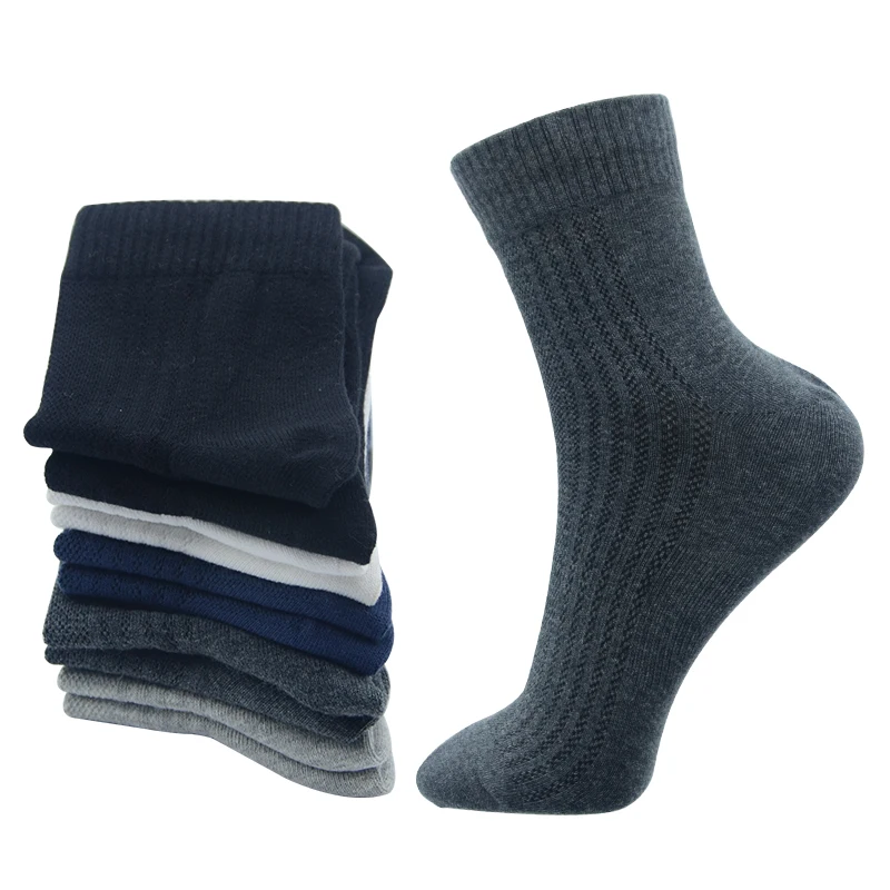 Spot socks men's cotton mid-tube socks wild spring and autumn sweat-absorbing sports leisure protection deodorant